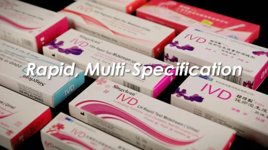 Singclean Ivd оптовая продажа медицинских товаров, антиген, быстрая диагностика овуляции, стандартный препарат для мочи, набор тест-полосок для ВИЧ на беременность (метод коллоидного золота)